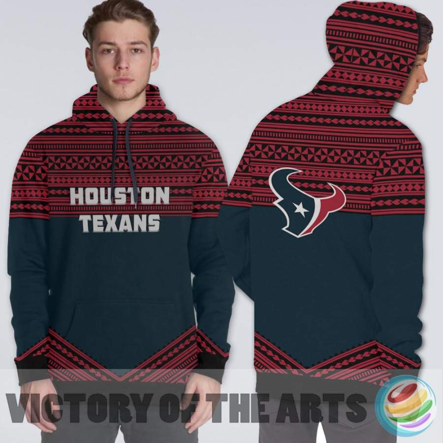 Simple Color Floral Houston Texans Hoodie