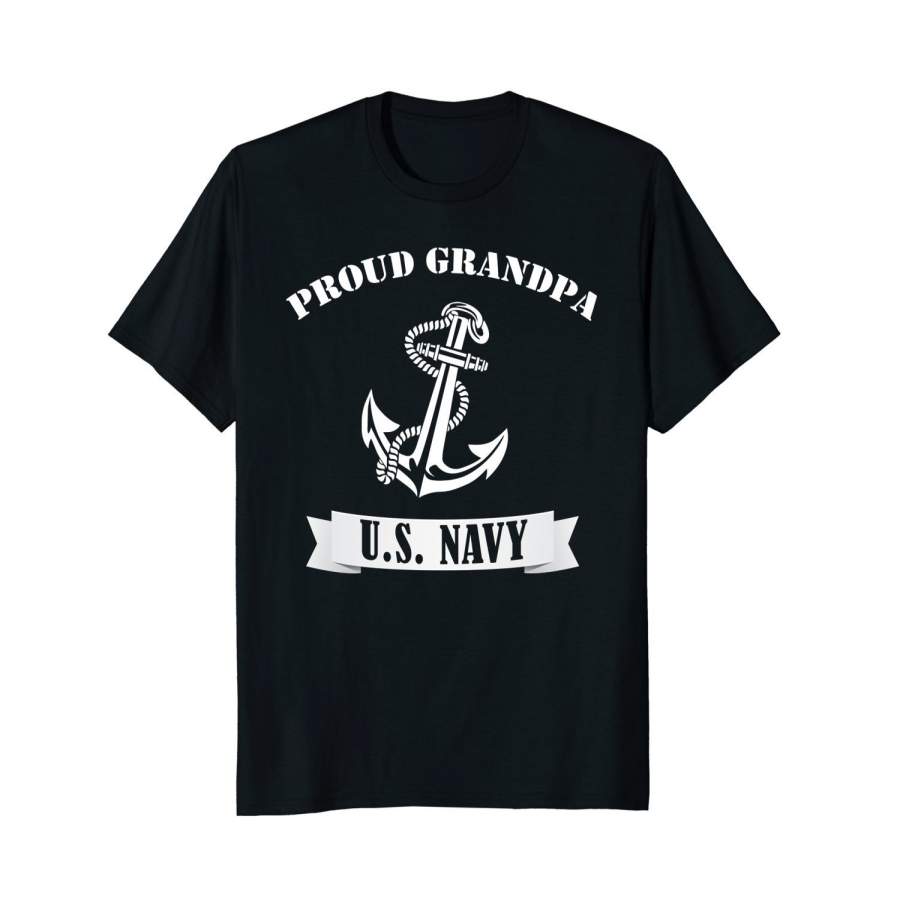 Proud Grandpa U.S. Navy Short Sleeve T-Shirt