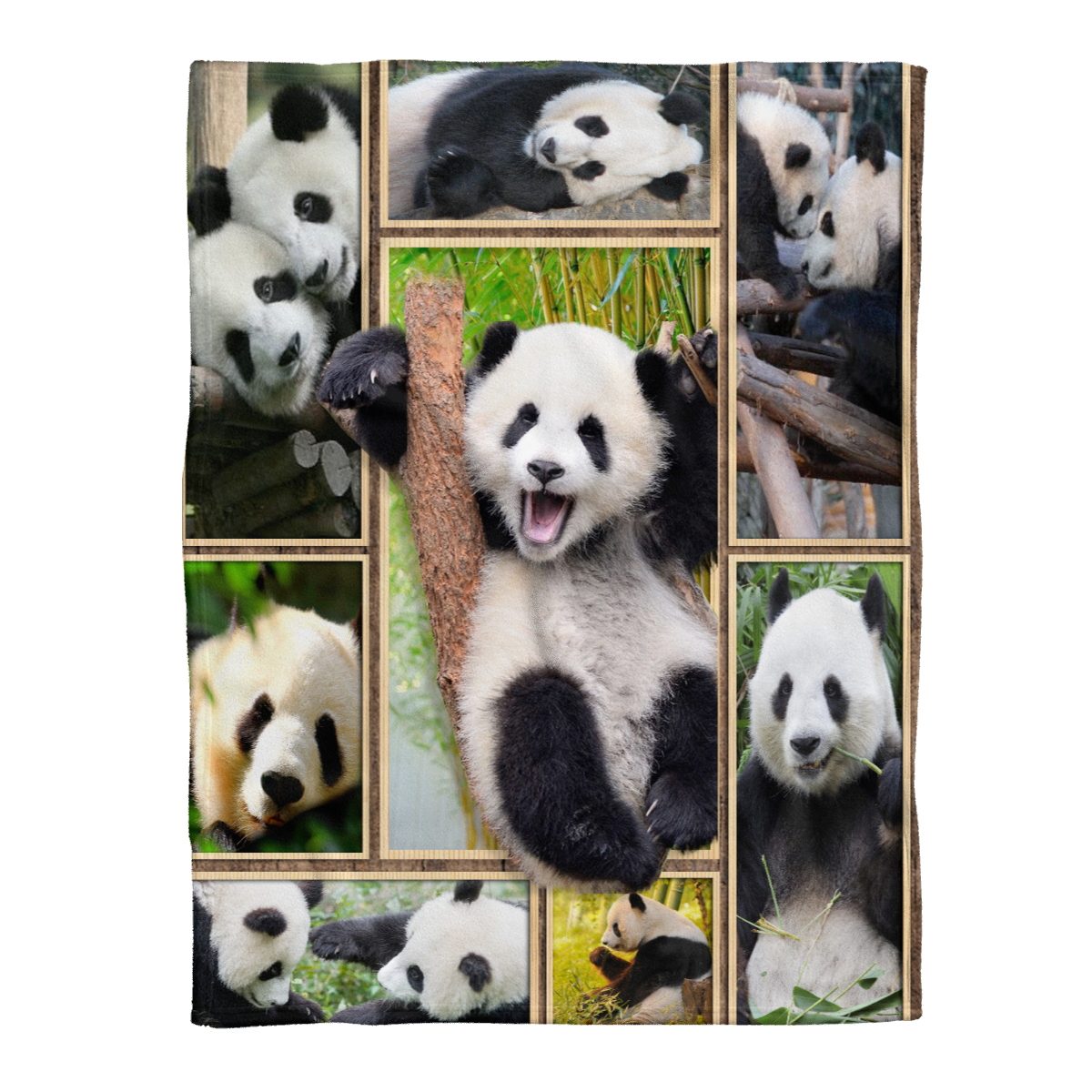 Animal Blanket, Panda 3D Fleece Blanket