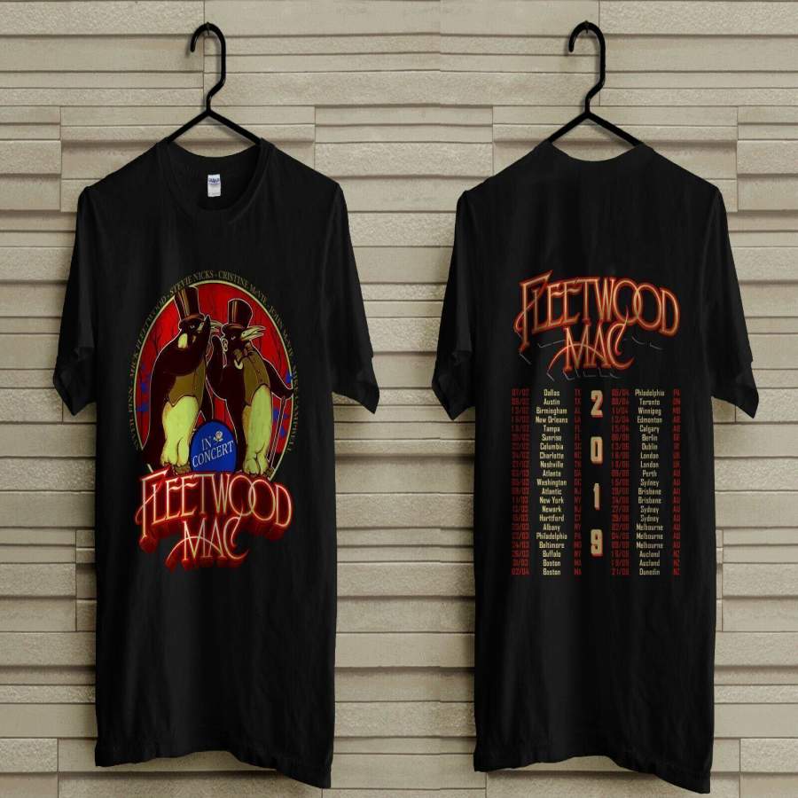 YPS Fleetwood Mac 2019 Concert Tour Dates T Shirt