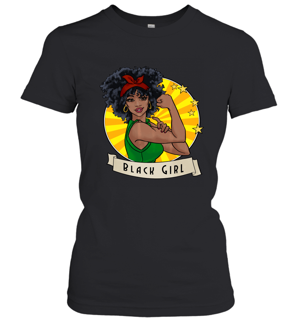 Black Girl T shirt Natural Hair Melanin Queen Magic Women’s T-Shirt