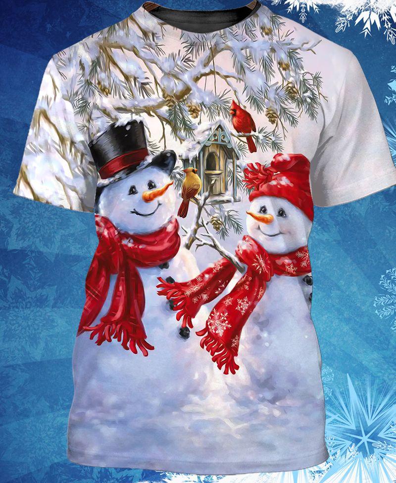 Snowman Exclusive 3D Shirt For Christmas Holiday 3D Tshirt