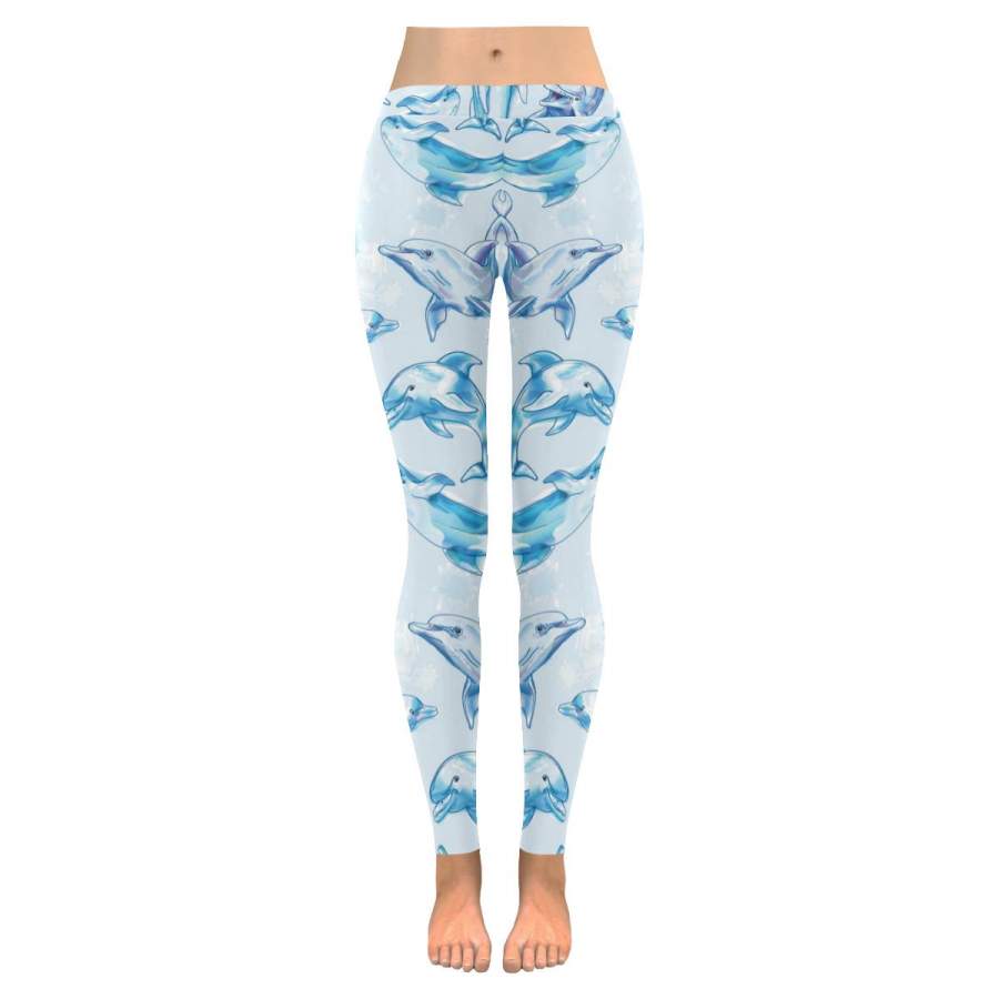 Dolphin Leggings for Women S-5XL Plus Size