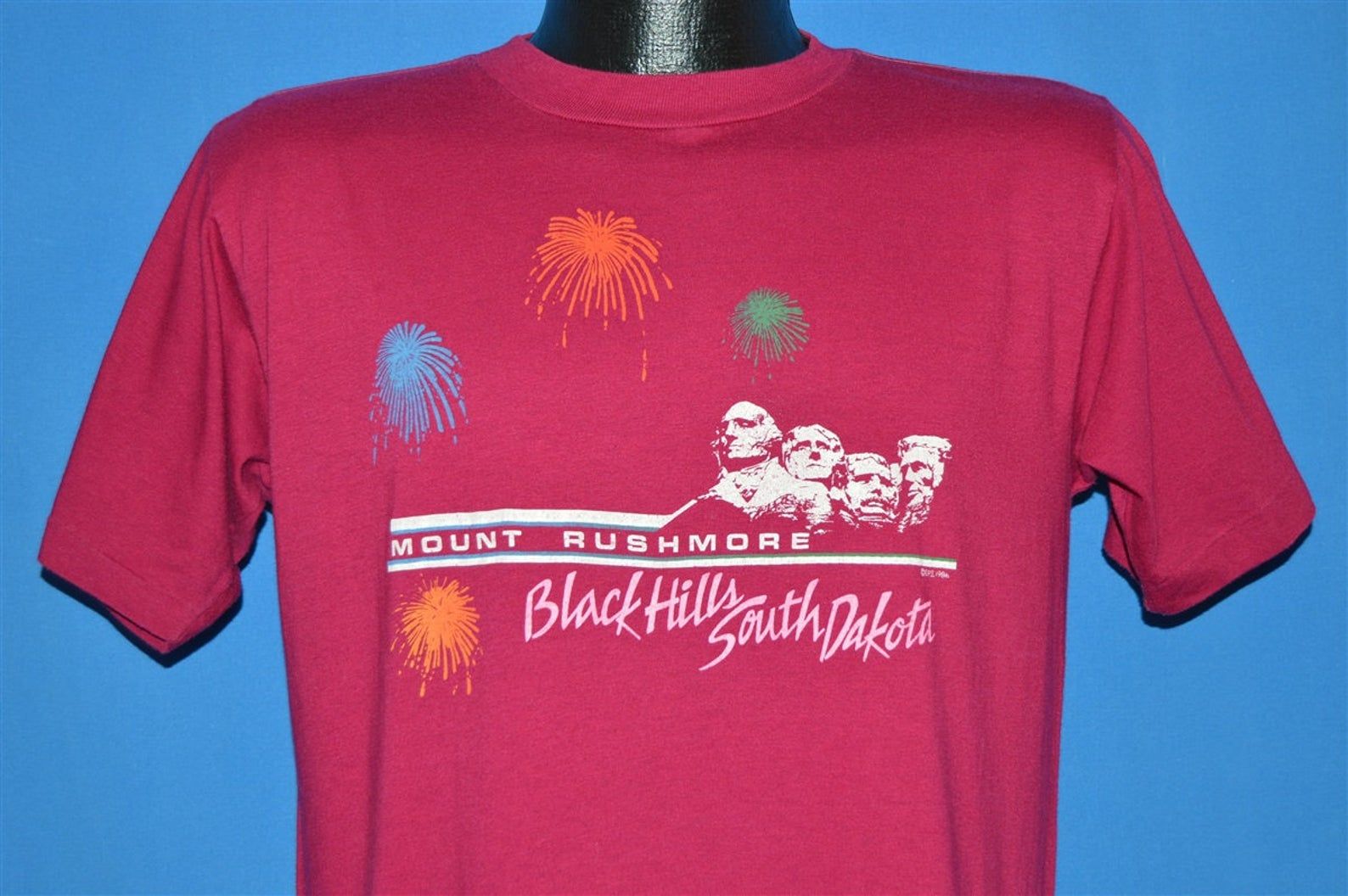 80S Mount Rushmore Black Hills South Dakota T-Shirt