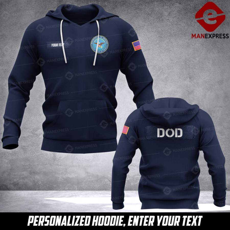 MTP United States Department of Defense (DOD) CUSTOMIZE HOODIE 3D TE20