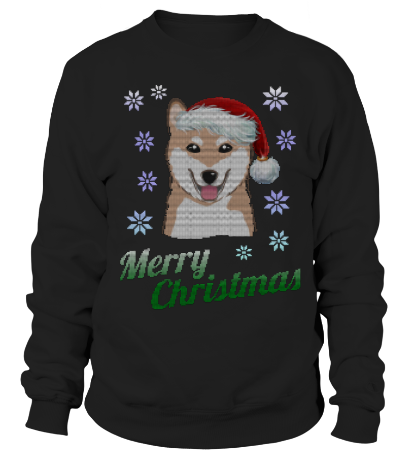 Ugly Christmas Shiba Inu, Dog T Shirts C-Pktgy