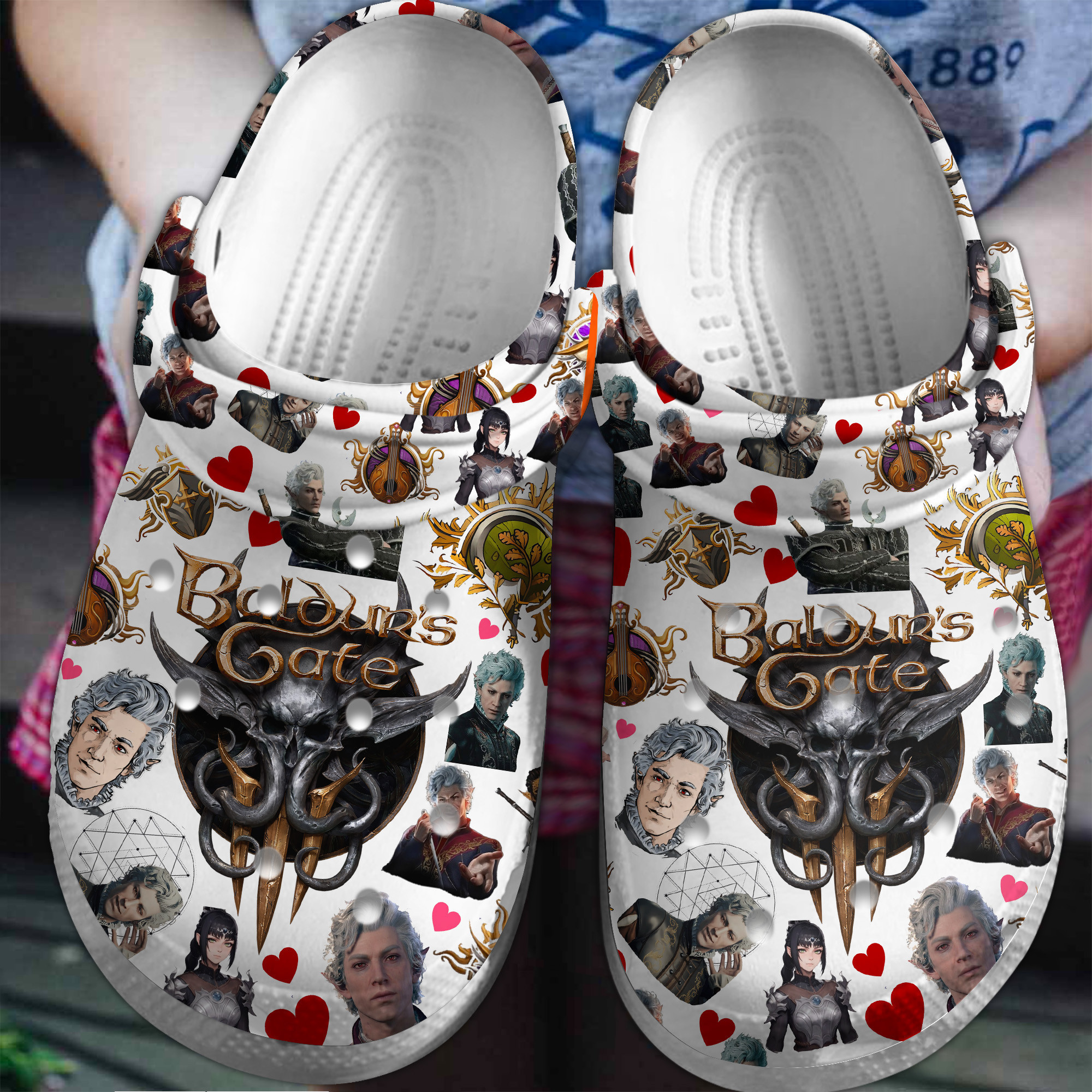 Baldur’s Gate Game Crocs Crocband Clogs Shoes Comfortable For Men Women and Kids