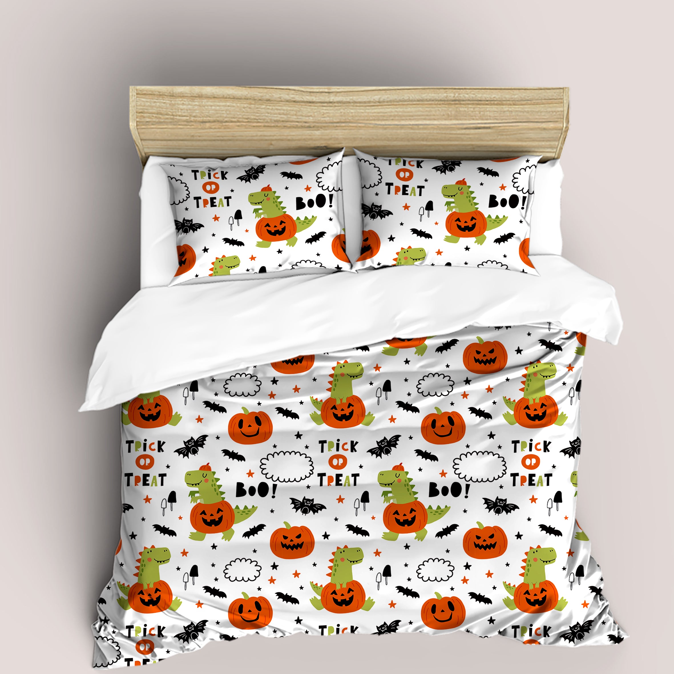 3D Halloween Pumpkin Quilt Cover Set Bedding Set Duvet Cover Pillowcases 103