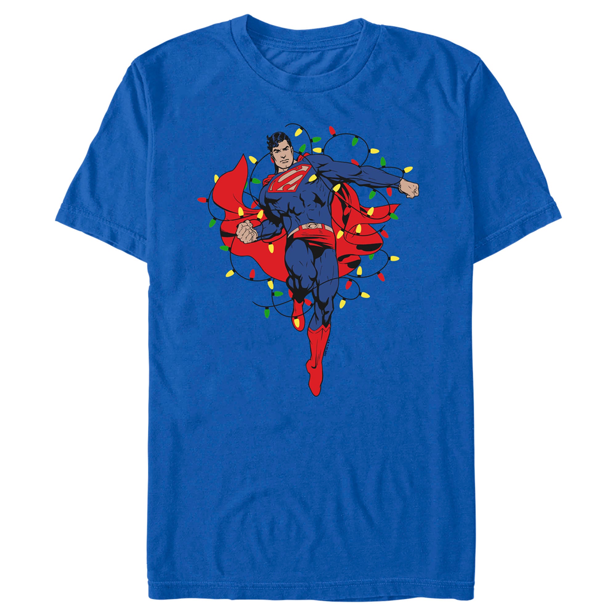 Men’S Superman Christmas Lights T-Shirt