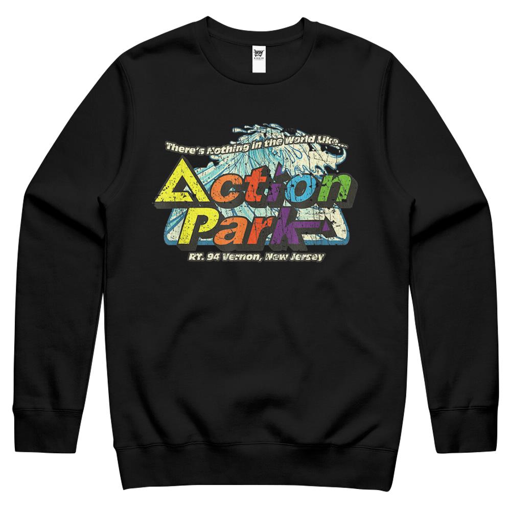 Funny Action Park New Jersey 1978 Vintage Crewneck Sweatshirt