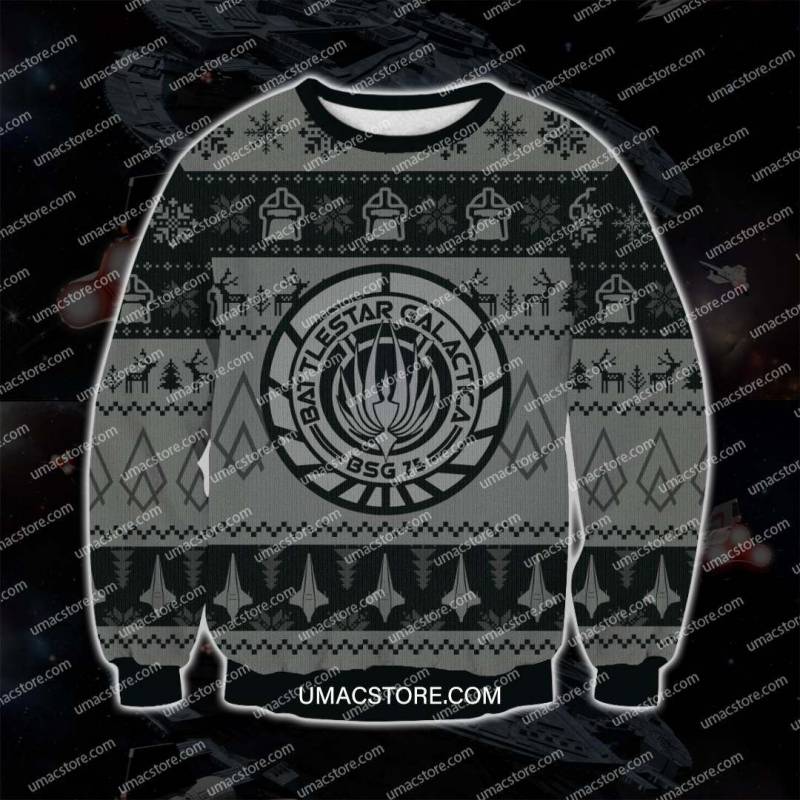 Battlestar Galactica 2111 3D Print Ugly Christmas Sweatshirt