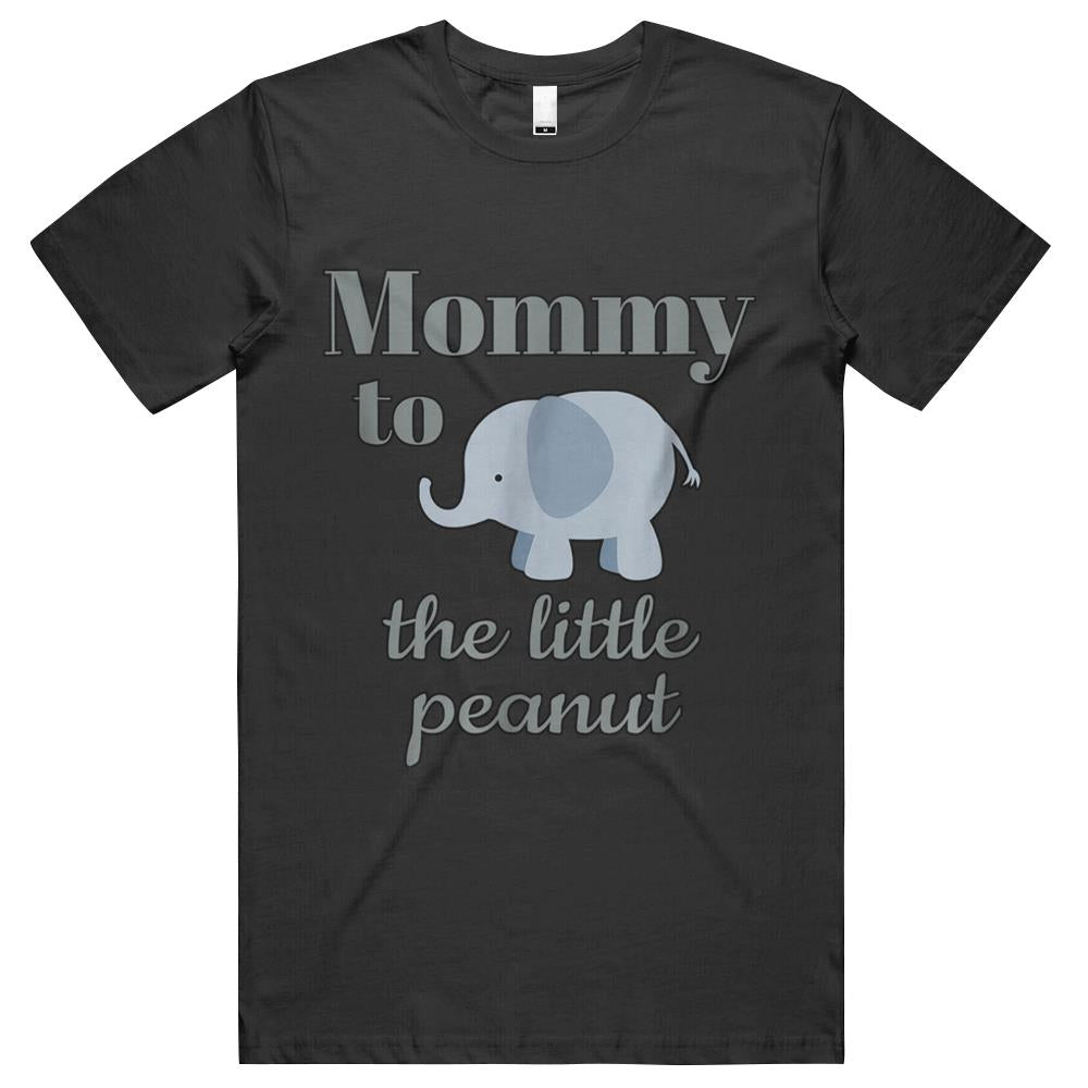 Matching Baby Shower Couples Shirt Elephant Mommy Peanut Men T Shirts