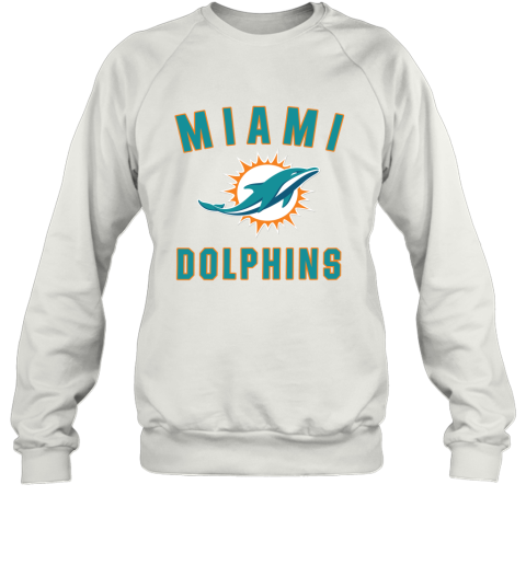 Miami Dolphins Pro Line By Fanatics Branded Aqua Vintage Victory 2D Sweatshirt