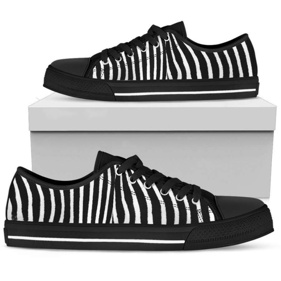 Zebra Print Men’s Low Top