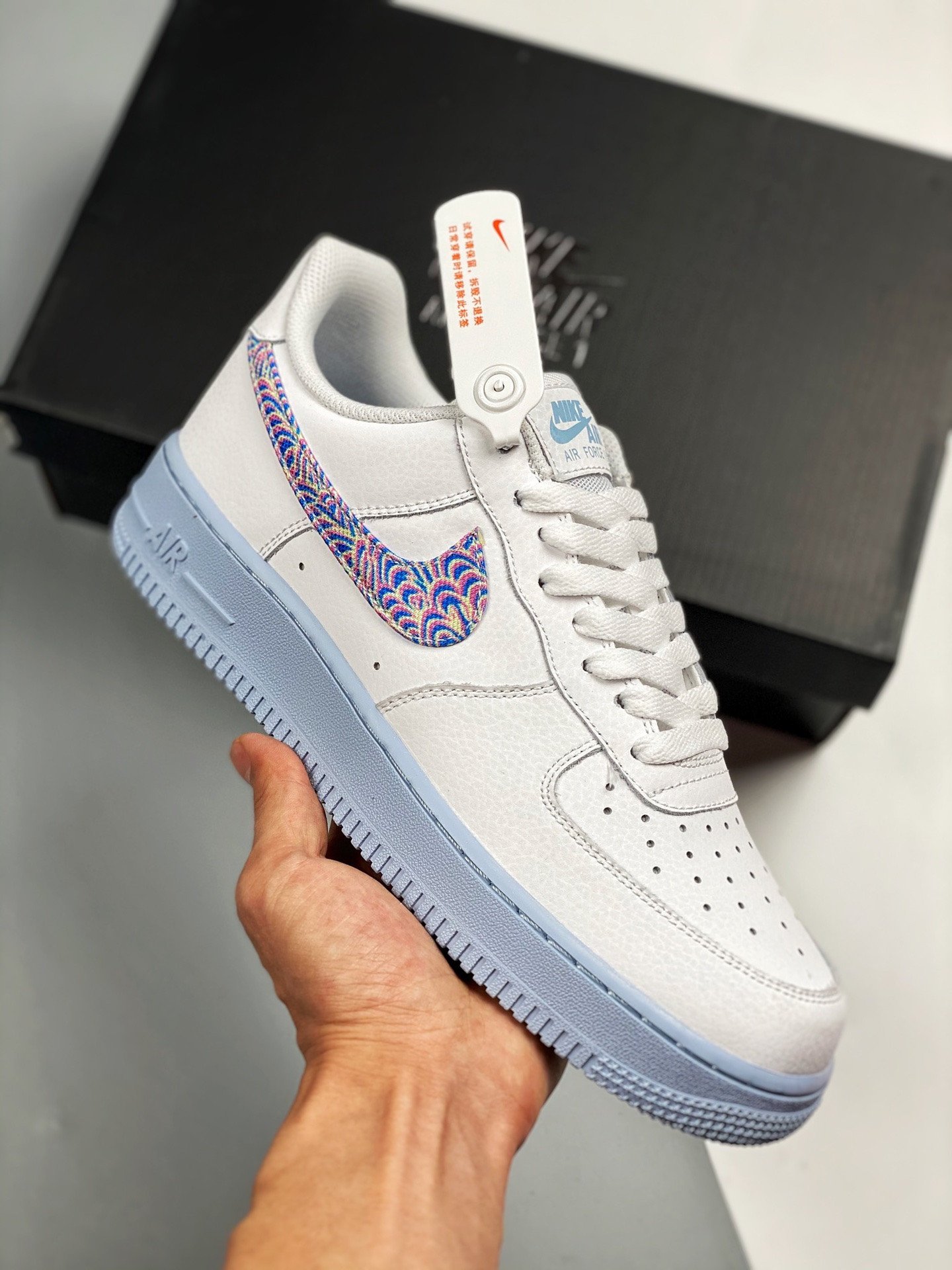 Nike Air Force 1 07 LV8 White Hydrogen Blue 5340647