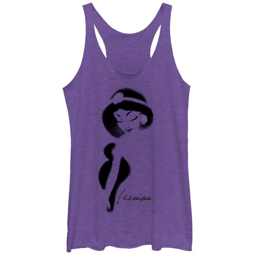 Aladdin Women’s Jasmine Graffiti Print  Racerback Tank