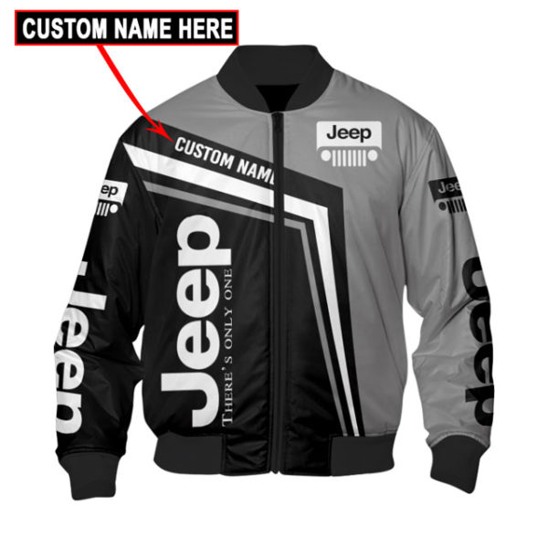 Custom Name Bomber Jacket Jeep, Jeep 3D Spring Autumn, Mens Casual Jacket Wn18