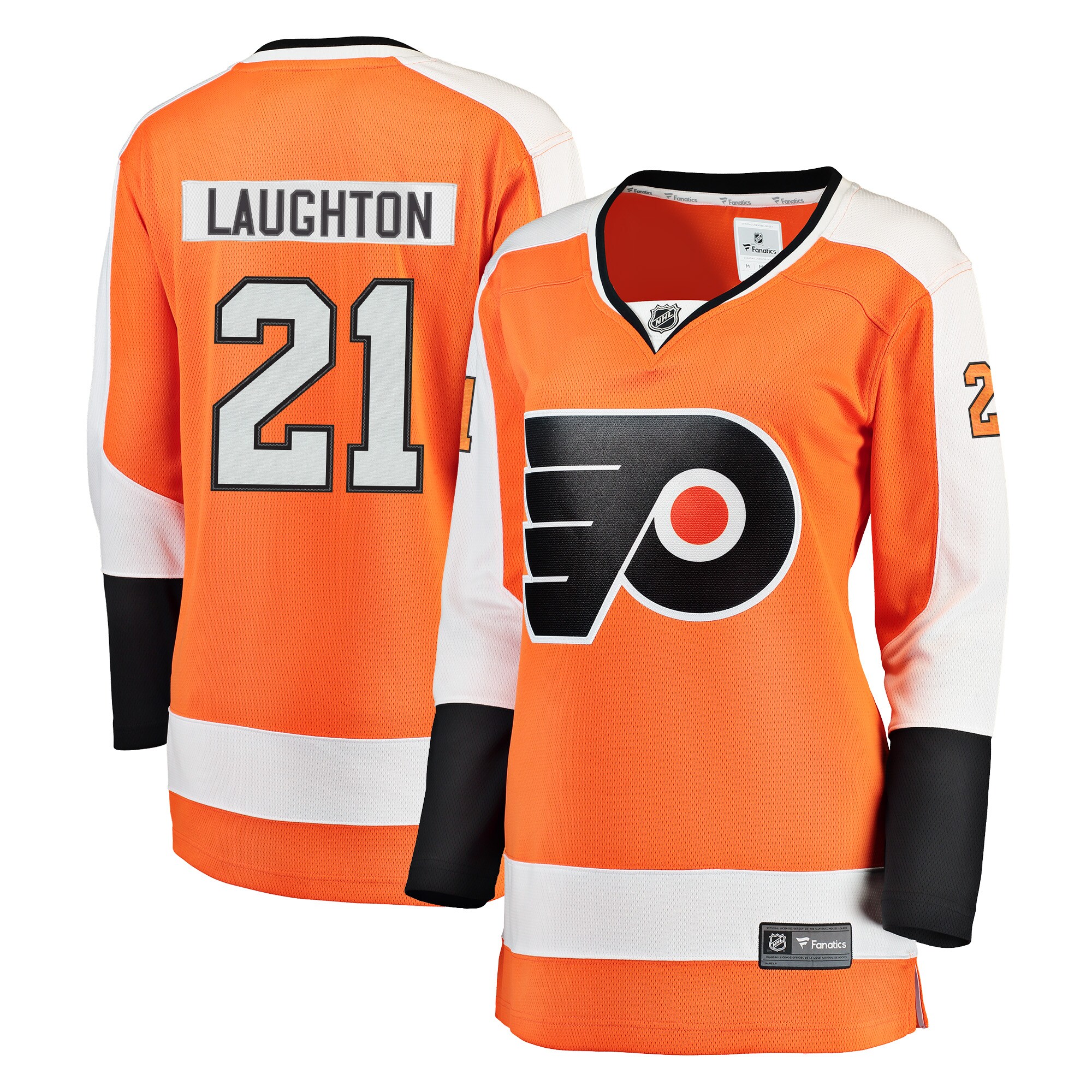 Women's Philadelphia Flyers Scott Laughton Orange Breakaway Player Jersey