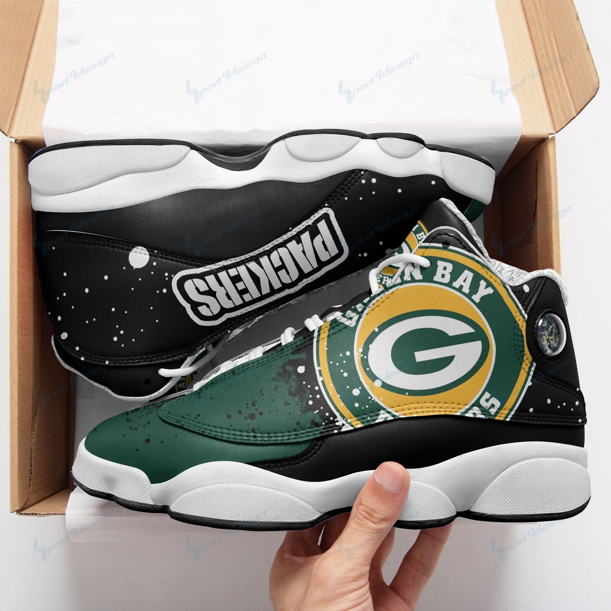 Green Bay Packers Edition Jd13 Shoes Custom 788