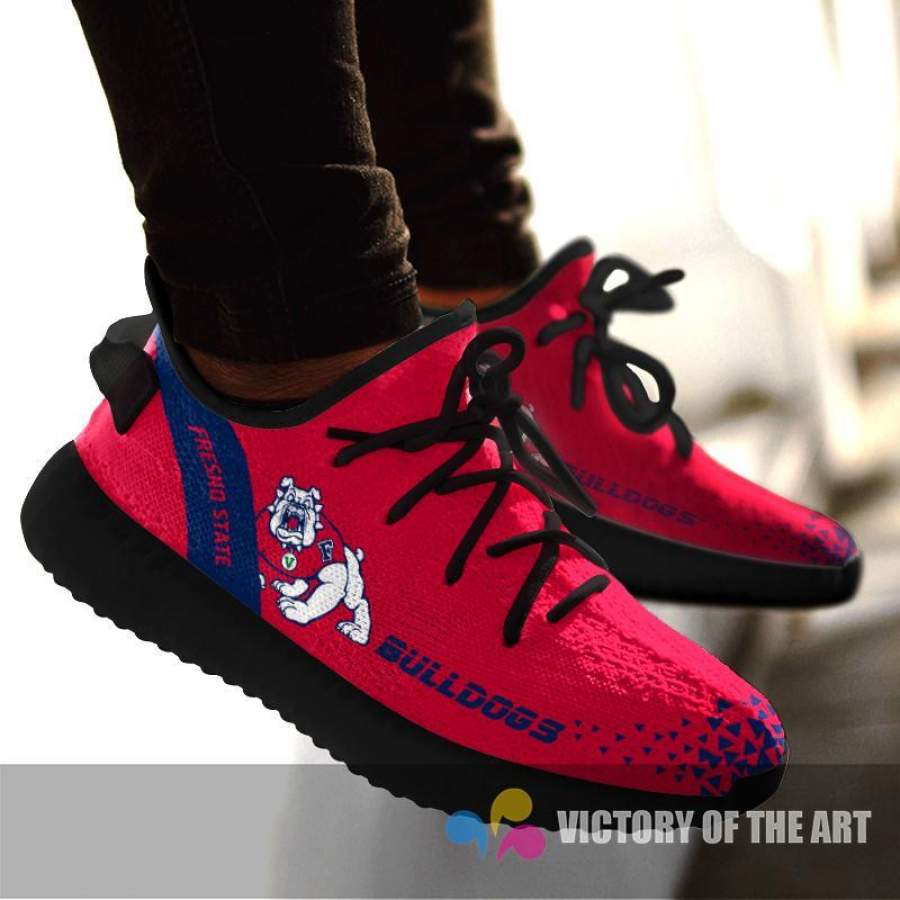 Line Logo Fresno State Bulldogs Sneakers As Special Shoes