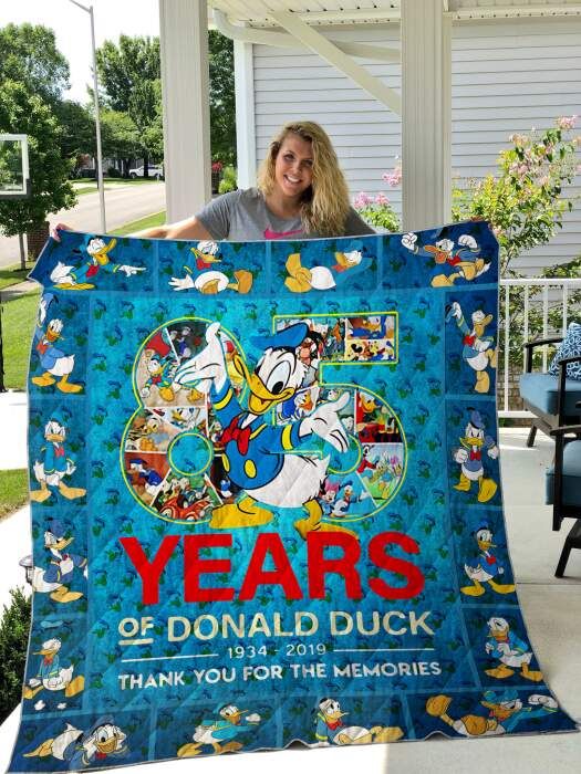 Years Of Donald Duck 3D Quilt Blanket, Fleece Blanket