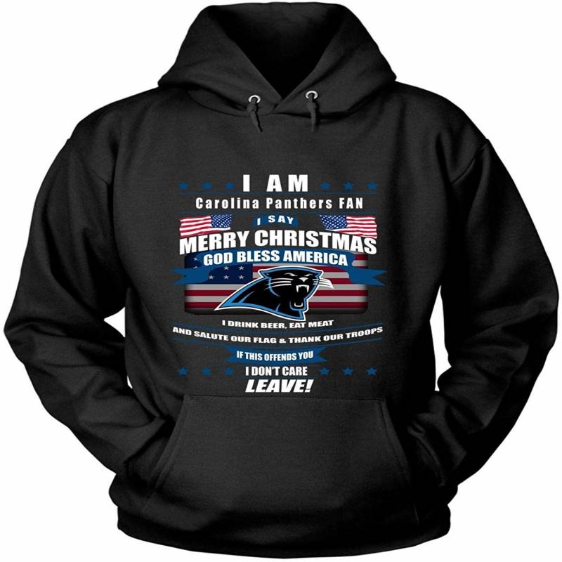 I Say Merry Christmas T Shirt, Carolina Panthers T Shirt – Hoodie