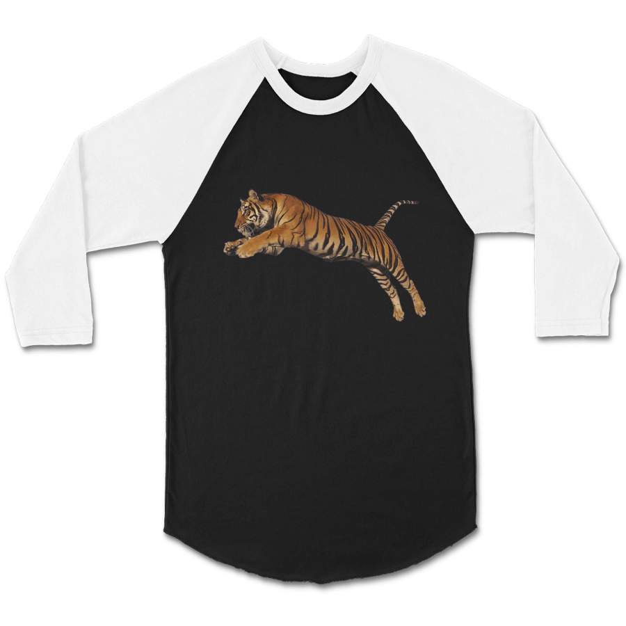 Tiger Color Animals Kesneller CPY Unisex 3/4 Sleeve Baseball Tee T-Shirt