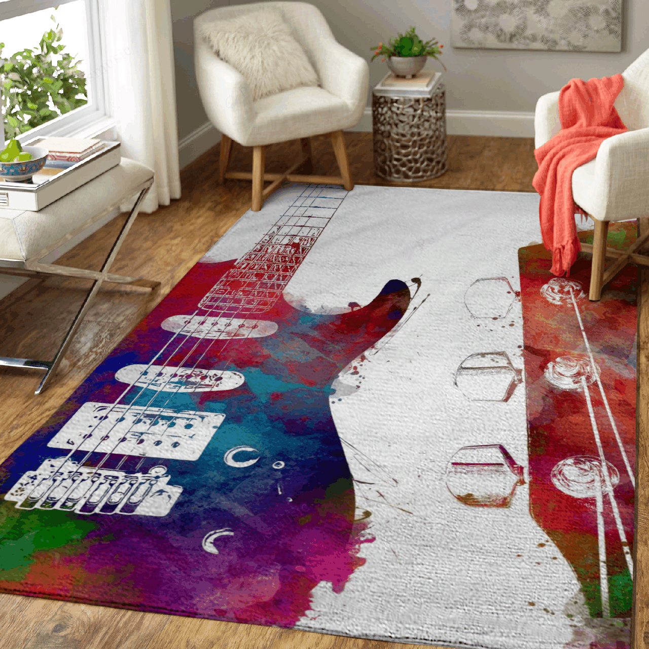 Guitar 22 – Music Art For Fans Area Rug Carpet