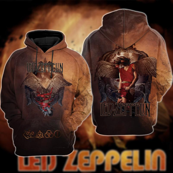 Led Zeppelin 3D All Over Printed Unisex Hoodie