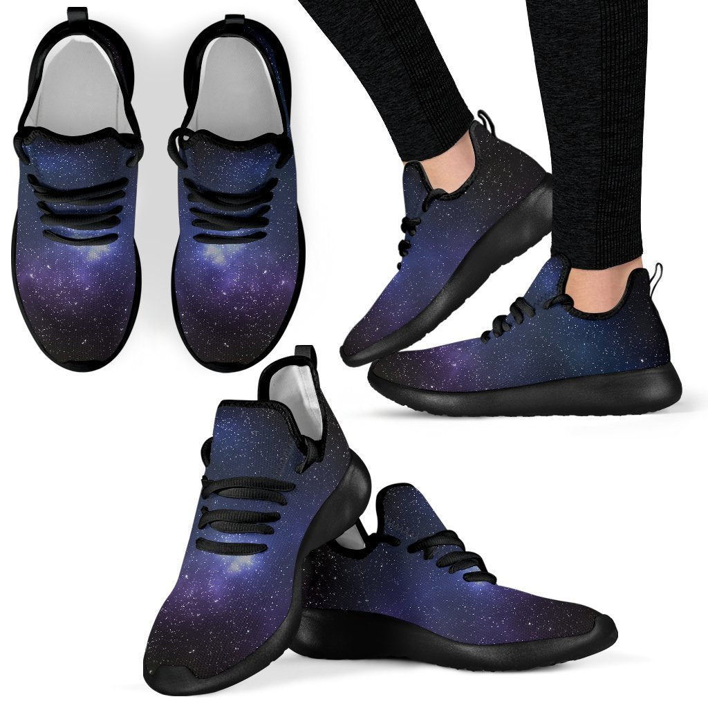 Nebula Universe Galaxy Deep Space Print Mesh Knit Shoes