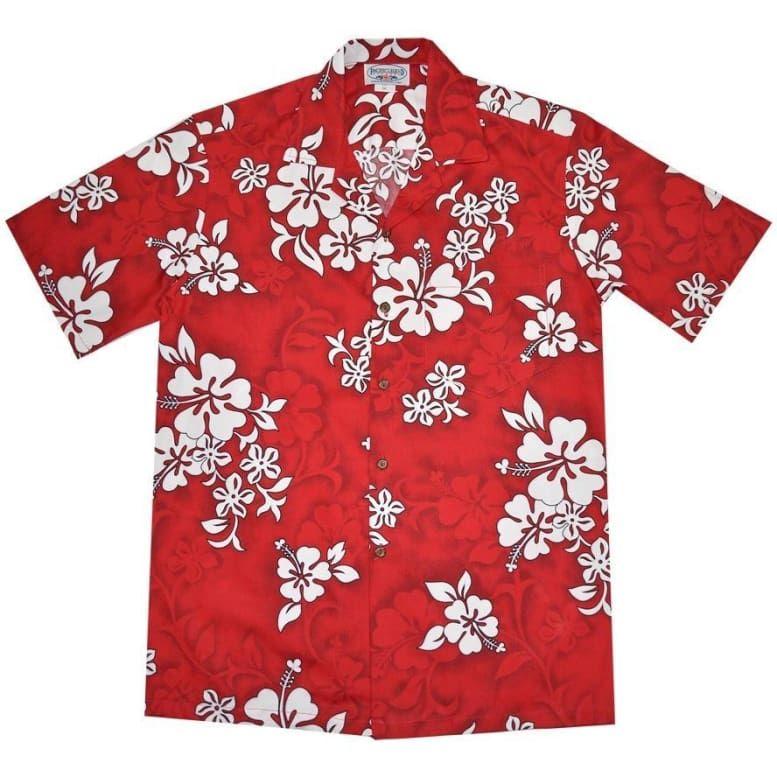 Floral Red High Quality Hawaii Shirt Ha15528