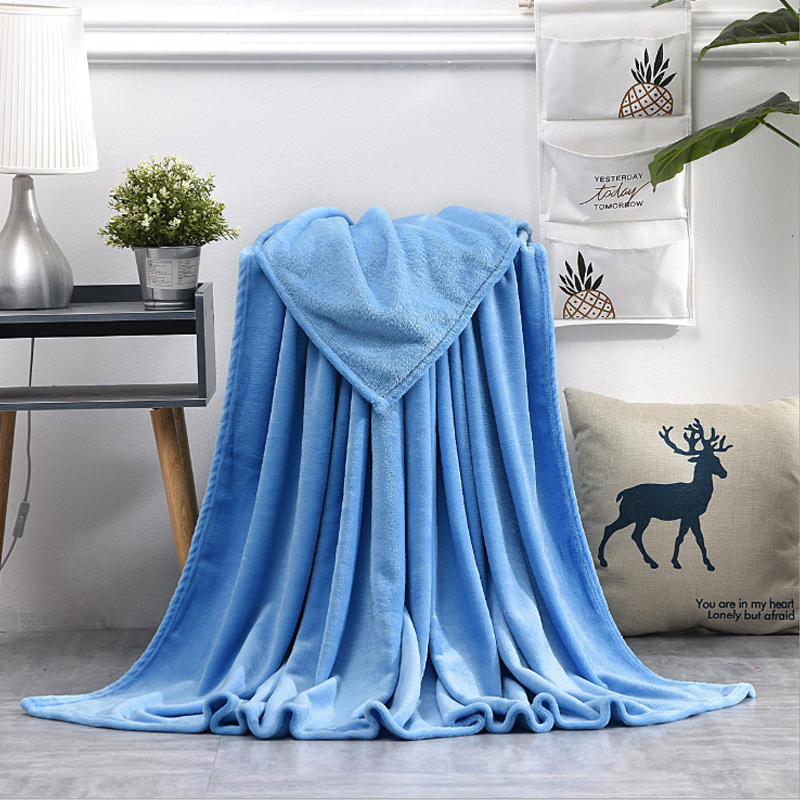 Soft Warm Coral Fleece Blanket Winter Sheet Bedspread Sofa Throw 230Gsm 8 Size Light Thin Mechanical Wash Flannel Blankets alx