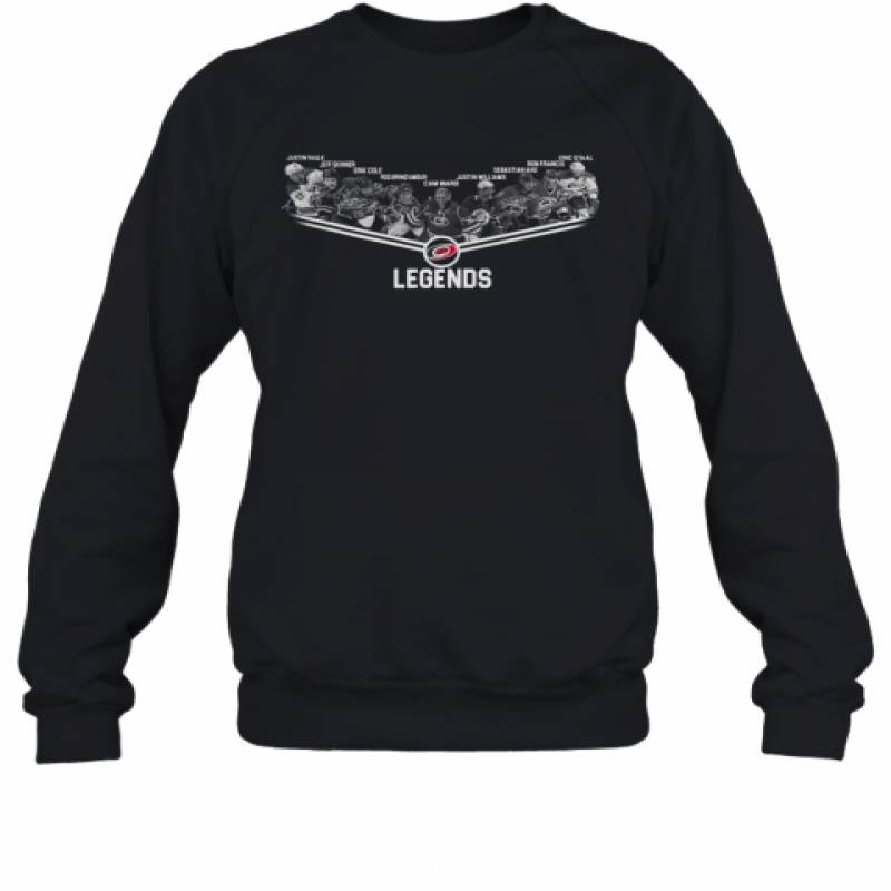 Carolina Hurricanes Legends Team Player Signature Sweatshirt