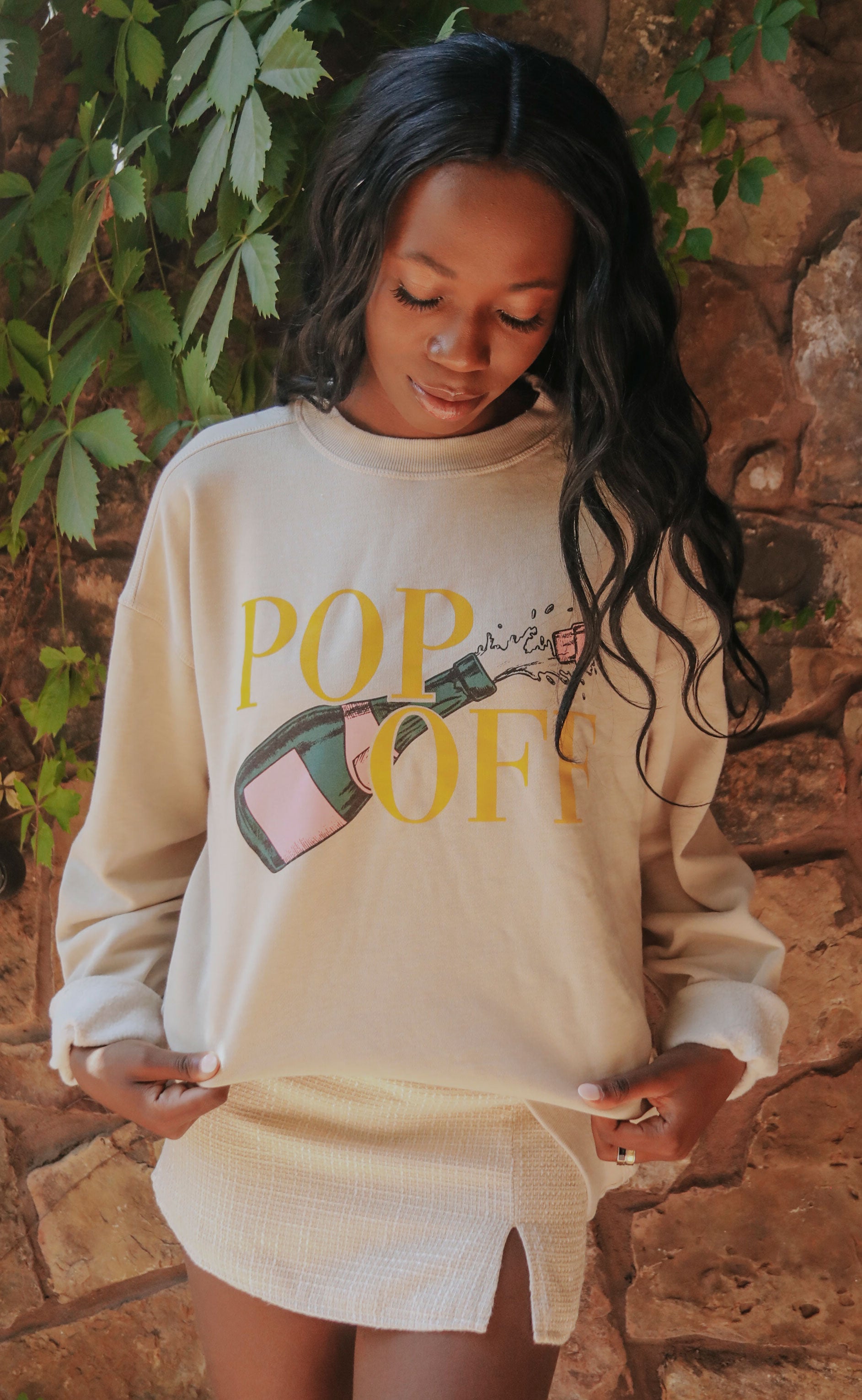 Friday + Saturday: Pop Off Campus Crew Sweatshirt