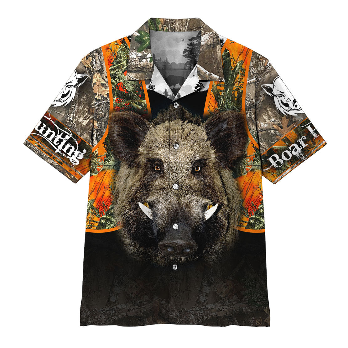 Gearhumans Boar Hunting Hawaiian Shirt Ha47068