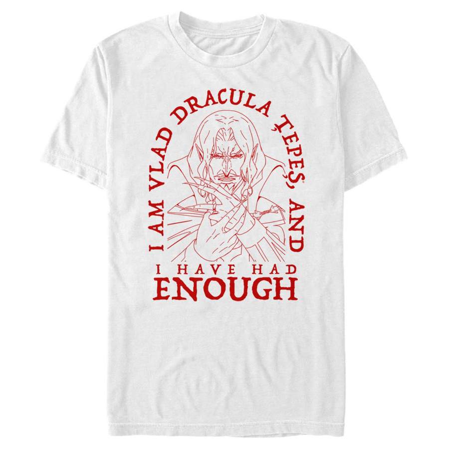 Castlevania Men’s Had Enough Vampire  T Shirt