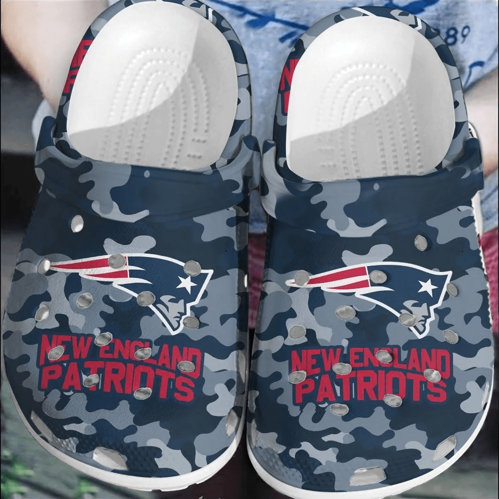 NFL Patriots Football Crocss Clogs Crocband Comfortable Shoes For Men Women