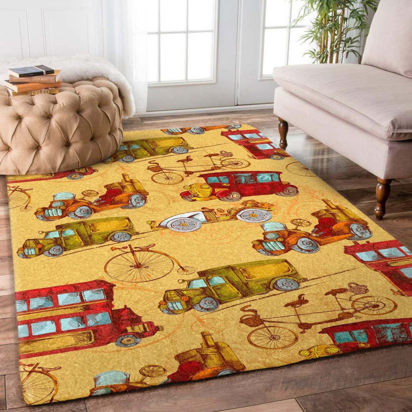 Vintage Transports Steampunk Rug