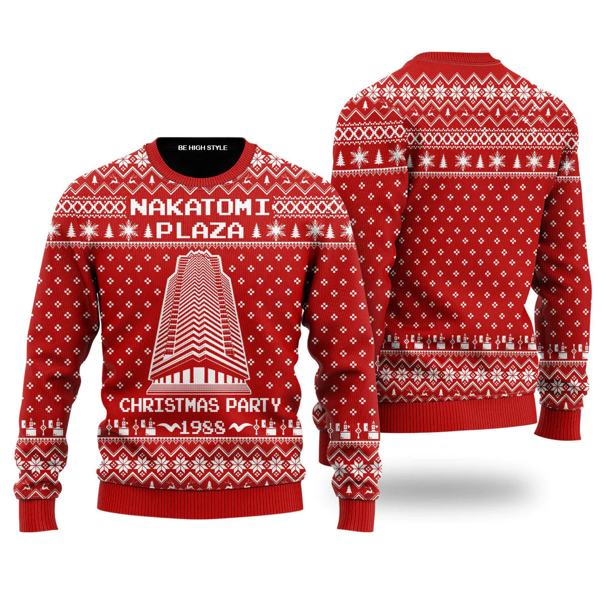 Nakatomi Plaza 1988 Ugly Christmas Sweater | Adult | Us2209