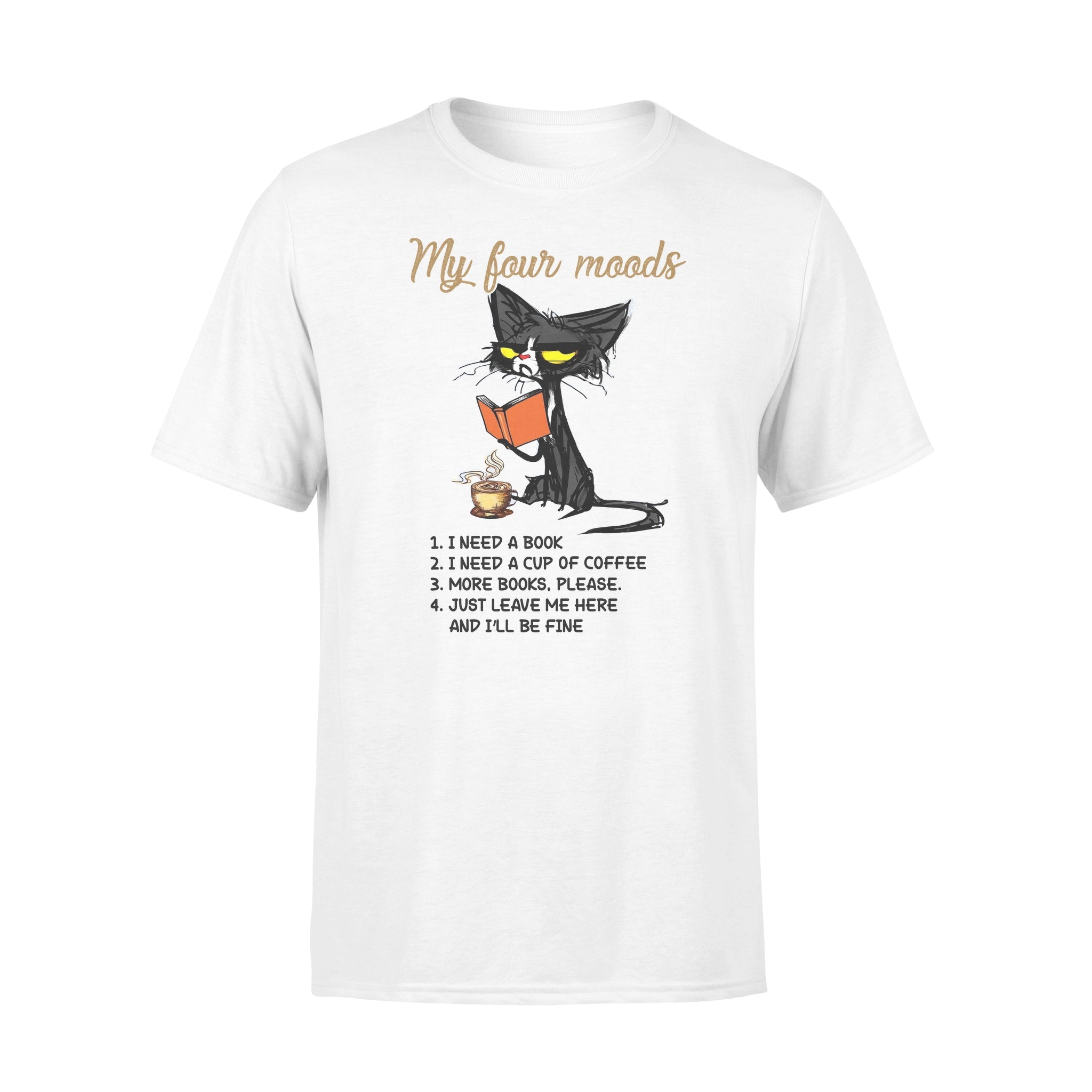 Black Cat My Four Moods – Premium T-shirt