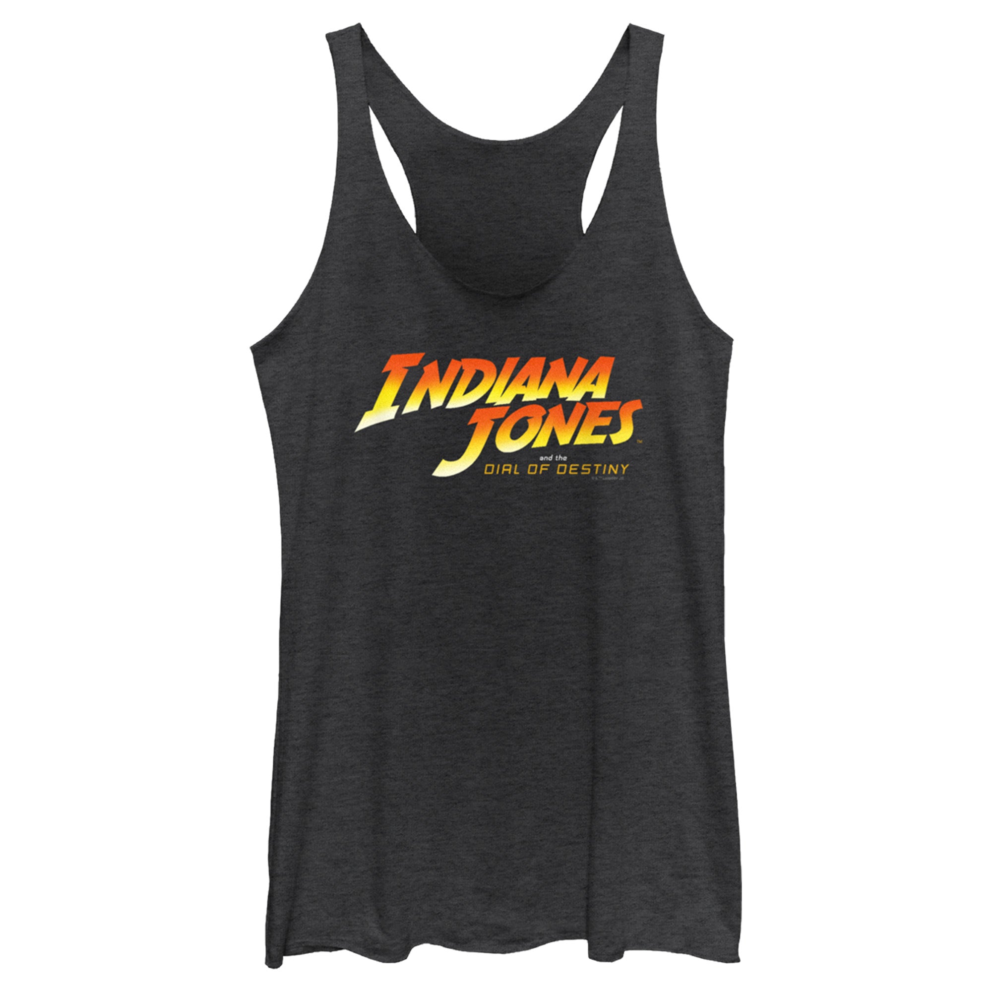 Women’S Indiana Jones And The Dial Of Destiny Official Movie Logo Racerback Tank Top