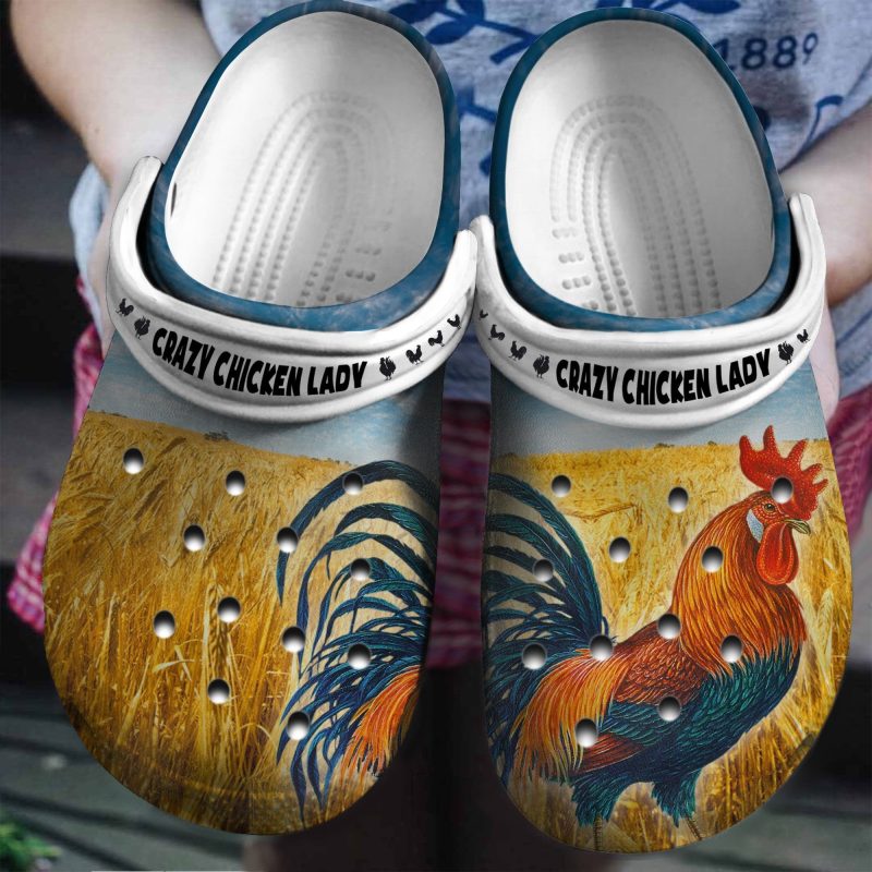 Crazy Chicken Lazy Shoes Clogs Gifts For Girls Women