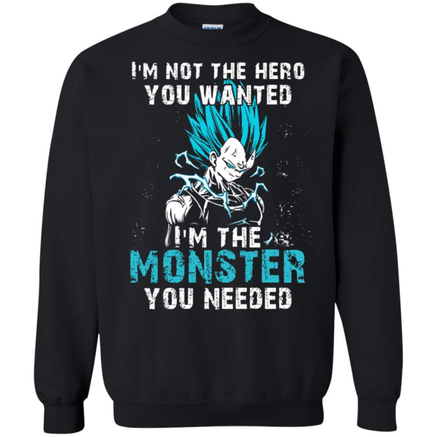 AGR I_m Not The Hero You Wanted Vegeta Dragon Ball Sweatshirt