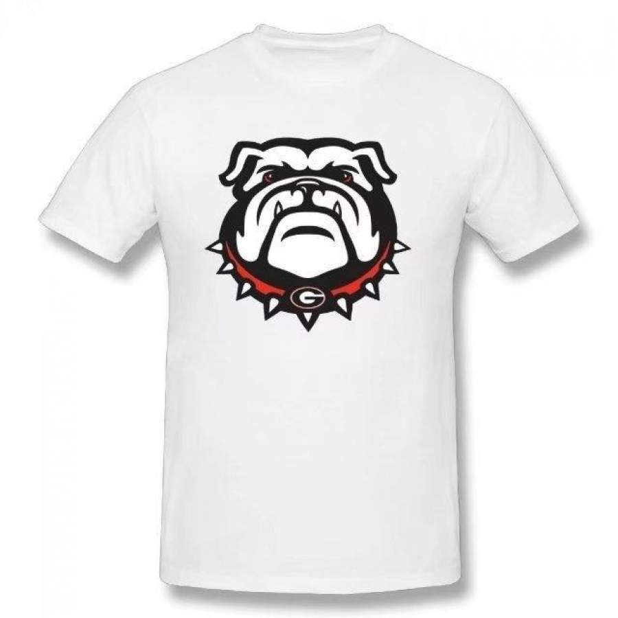 Summer Basic Short Sleeve Georgia Bulldogs Cotton T-Shirt (Regular And Large Size)