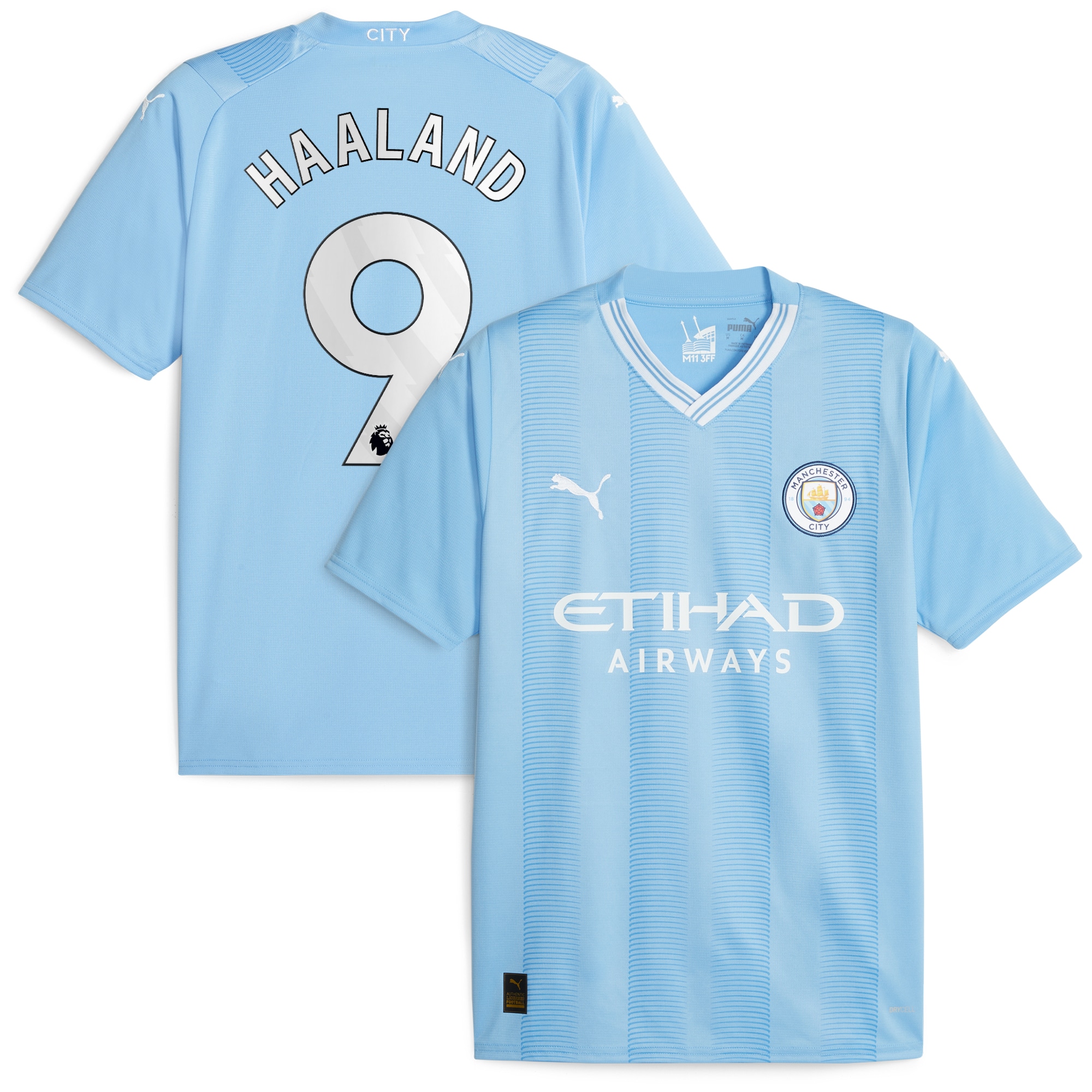 Erling Haaland Manchester City 2023/24 Home Replica Player Jersey – Sky Blue