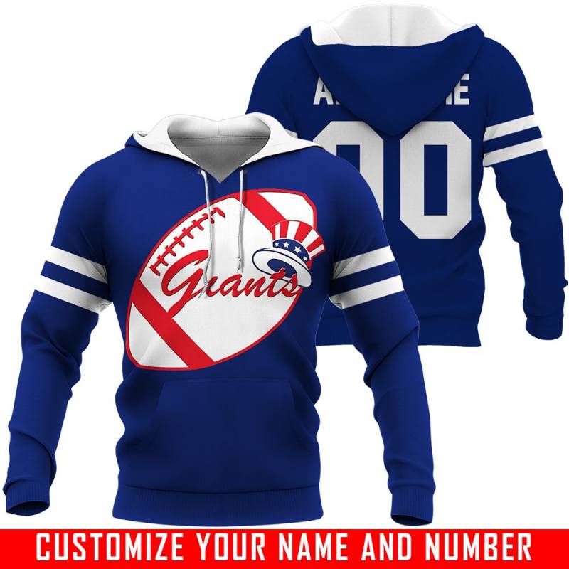 Logo Mashup 2 – New York Giants X New York Yankees – CUSTOMIZE NAME AND NUMBER – HOT SALE 3D PRINTED – NOT IN STORE