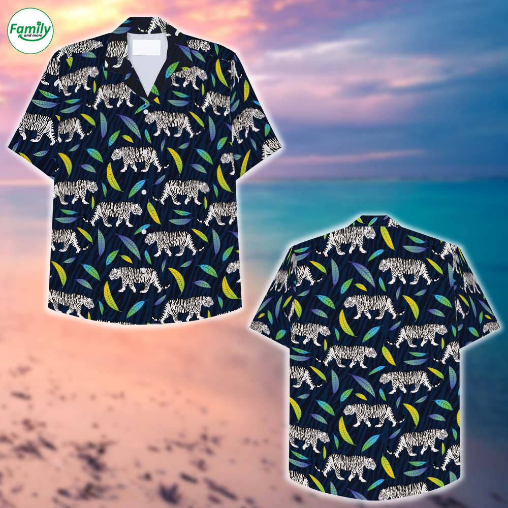 White Tigers Hawaiian Shirt – Nt064