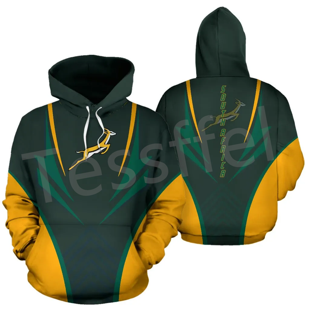 Tessffel Black History County South Africa Springbok Rugby Tracksuit 3DPrint Men/Women Streetwear Casual Funny Jacket Hoodies 10 alx