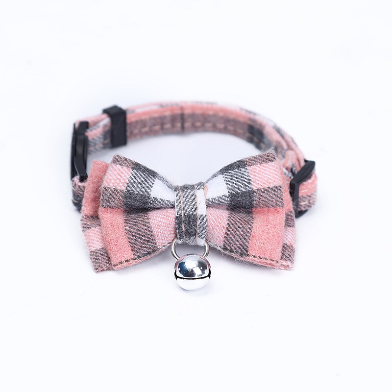 Christmas Cat Collar Big Bowknot Holiday Cats Dog Bow Tie Adjustable Neck Strap Pet Grooming Festival Puppy Kitten Cat Necklace alx