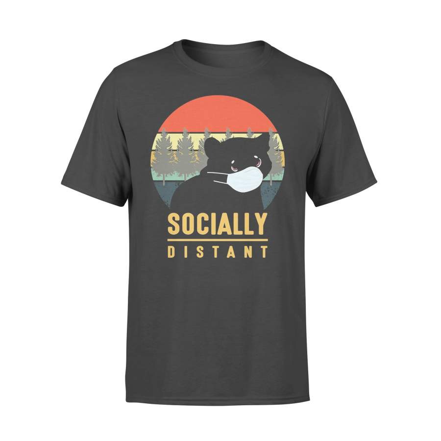 Socially Distant Bear Mask Vintage T-shirt